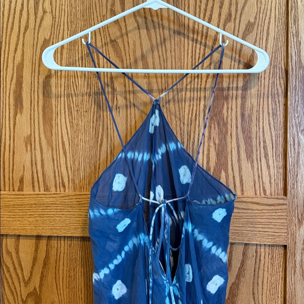 Lovestitch Blue Tie-Dye Cotton Sarong Medium/Large NWOT - Picture 4 of 6